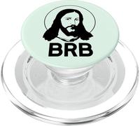BRB BE Right Back Pascua Meme Divertido Jesucristo LOL PopSockets PopGrip para MagSafe