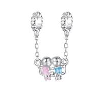 BRBRB Colgante DIY de plata de ley S925 con dije de amor de la infancia (2 x 1,3 cm) compatible con pulseras Pandora, Biagi y Trolls. Incluye caja de regalo.