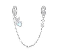 BRBRB Dijes divertidos de huevos de conejito de Pascua for pulseras, cuentas colgantes de plata de ley 925 for hacer tú mismo, compatibles con pulseras y collares Pandora, regalo de San Valentín, joye