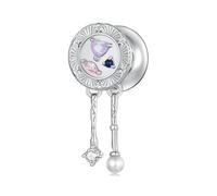 BRBRB Dijes DIY de vajilla romántica francesa - Plata de ley S925 compatible con pulseras Pandora/Biagi Regalos de lujo for cumpleaños, Navidad y aniversarios(Romantic tableware beads)