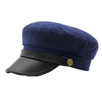Brcus - Gorra de capitán Marinero para Hombre y Mujer - Azul -