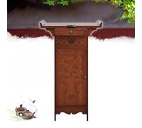 BRCYKRWY Mesa De Meditación De Altar con Cajón Mesa de Meditación Mesas De Altar Personal,Tallada A Mano para Oraciones Adivinación De Adivinación