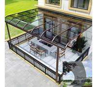 BRCYKRWY Policarbonato Transparente Lámina de policarbonato para techos,2 mm Impermeable Placas Transparente,para Toldos de Invernadero,Cocheras,Solarios y Cerramientos Paneles de Repuesto