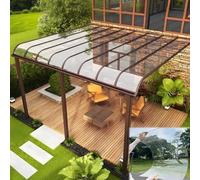 BRCYKRWY Policarbonato Transparente Lámina de policarbonato para techos,2 mm Impermeable Placas Transparente,para Toldos de Invernadero,Cocheras,Solarios y Cerramientos Paneles de Repuesto