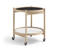 Brdr. Krüger Carrito Bølling Tray Table model 50 Base. estructura de roble sin tratar