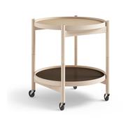 Brdr. Krüger Carrito Bølling Tray Table model 50 Earth. estructura de haya sin tratar