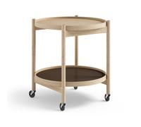 Brdr. Krüger Carrito Bølling Tray Table model 50 Earth. estructura de roble sin tratar