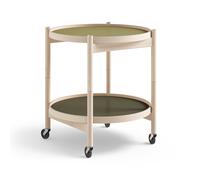 Brdr. Krüger Carrito Bølling Tray Table model 50 Leaf. estructura de haya sin tratar