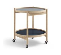 Brdr. Krüger Carrito Bølling Tray Table model 50 Water. estructura de roble sin tratar