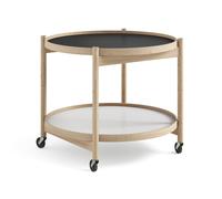 Brdr. Krüger Carrito Bølling Tray Table model 60 Base. estructura de roble sin tratar