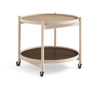 Brdr. Krüger Carrito Bølling Tray Table model 60 Earth. estructura de haya sin tratar