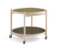 Brdr. Krüger Carrito Bølling Tray Table model 60 Leaf. estructura de haya sin tratar