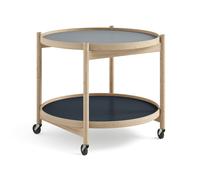 Brdr. Krüger Carrito Bølling Tray Table model 60 Water. estructura de roble sin tratar