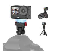 BRDRC Action 6 - Soporte adaptador de zapata fría para DJI Osmo Action 6, adaptador magnético de liberación rápida para DJI Osmo Nano, inclinación de 180° ajustable y trípode de agujero de tornillo de