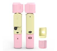 BRDRC Funda de silicona Pocket 3, protector de lente, resistente a los arañazos, compatible con DJI OSMO Pocket 3 Creator Combo Accesorios (amarillo + rosa)