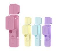 BRDRC Funda de silicona Pocket 3, protector de lente, resistente a los arañazos, compatible con DJI OSMO Pocket 3 accesorios (rojo)