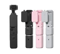 BRDRC Funda de silicona Pocket 3, protector de lente, resistente a los arañazos, compatible con DJI OSMO Pocket 3 Creator Combo Accesorios (negro)