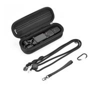 BRDRC Funda de transporte para DJI Osmo Pocket 4, bolsa de almacenamiento protectora portátil con cordón, correa de muñeca y mosquetón, funda de viaje rígida para accesorios de cámara DJI Pocket 4
