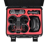 BRDRC Funda rígida para DJI Avata 2 (IP-67), bolsa de almacenamiento impermeable para DJI Avata 2 Fly More Combo para DJI Goggles 3/RC Motion 3/FPV RC 3 Hub de carga de batería, accesorios para drones