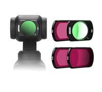 BRDRC Juego de filtros ND para DJI Osmo Pocket 3, paquete de 4 - CPL ND8 ND16 ND32 Filtro de lente para DJI Osmo Pocket 3 Creator Combo Accesorios de cámara