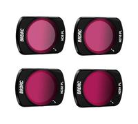 BRDRC Juego de filtros ND para DJI Osmo Pocket 3, paquete de 4 - ND8PL ND16PL ND32L ND64PL NDPL Filtro de lente para DJI Osmo Pocket 3 Creator Combo Accesorios de cámara