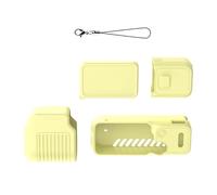 BRDRC - Juego de funda para cuerpo de cámara compatible con Pocket 4, accesorios de mango de pantalla de silicona para filmación, viajes, funda de almacenamiento