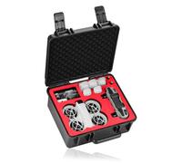 BRDRC Neo Case, funda rígida de transporte impermeable con correa de hombro para DJI Neo Fly More Combo Accesorios, con mando a distancia RC-N3 Hub de carga de batería y otros, Black, Utilitario