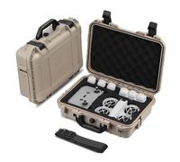 BRDRC Neo Case, funda rígida de transporte impermeable, correa de hombro para DJI Neo Fly More Combo Accesorios, con control remoto RC-N3 Hub de carga de batería (caqui)