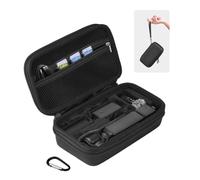 BRDRC Osmo Pocket 3 - Funda de transporte portátil, bolsa de almacenamiento rígida protectora para DJI Osmo Pocket 3 Creator Combo accesorios de cámara con muñeca y mosquetón (negro)