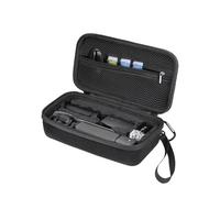 BRDRC Osmo Pocket 4 Funda de transporte portátil para DJI Osmo Pocket 4 Creator Combo Accesorios de cámara con muñeca y mosquetón (Negro)