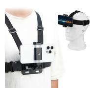BRDRC POV - Soporte de pecho para iPhone, cámara de montaje en cabeza para grabación de vlog, arnés corporal, kit de clip para GoPro, para DJI Osmo Pocket 3, para Insta360 X5 X4 X3, para accesorios