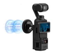 BRDRC Soporte magnético Pocket 3, soporte magnético adaptador de expansión con zapata fría en el coche, barandillas, refrigeradores para DJI Osmo Pocket 3 Creator Combo accesorios de mango