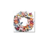 BRDXOOL Pintura de diamantes corona mariposa pintura hecha a mano mural pintura colgante pintura principiante decoración DIY pintura pintura pintura de diamantes obra de arte adecuada para niños y