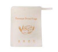 Bread Bag - Zippered Reusable Food Storage For Sandwiches | Organic Cotton With Beeswax Lining, Eco Friendly Design, Storage Solution For Loaf Sandwich Dough Kitchen Freezer Home