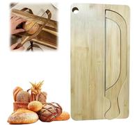 Bread Bow Knife and Cutting Board Set,8 Inch Serrated Bread Knife with Cutting Board,Stainless Steel Breads Cutter Set,Left Right Handed Design,Kitchen Tool for French Baguettes,Bagels (White)