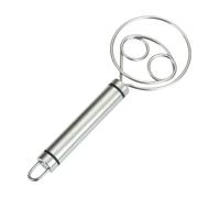 Bread Dough Whisk | 19cm Stainless Steel Ergonomic Kitchen Gadget