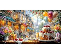 Bread_Milk_and-Fresh-Fruits-on-a-Rustic-Table Puzzle de 1000 Piezas Reciclado Juego Familiar Divertido Desafiante para Adultos Regalo para Hombres 38x26/1000pcs