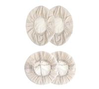 Bread Proofing Basket Liner - Sourdough Basket Covers, 4 Piece Non Stick Reusable Washable Dough Bowl Liners, 10 Inch Round & Oval Bread Proofing Covers for Baking Kitchen
