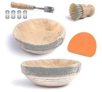 Bread Proofing Basket Set, Sourdough Bread Baking Supplies, Sourdough Proofing Basket for Sourdough, Bread Making Kit, Baking