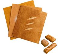 Bread Shape Gift Wrapping Paper, Nteresting Packaging Pattern Kraft Paper, Wrapping paper that looks like brea, Oil-Resistant Resistant Kitchen Supplies for DIY, Bakery, and Party Use (48Pcs)