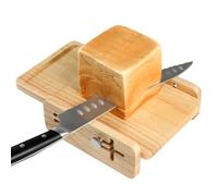 Bread Slicer Guide - 27x18x6cm Horizontal Bread Cutting Guide With Crumb Tray Adjustable Loaf Slicing Rack | Kitchen Gadget Baking Supplies For Cakes Toast Bagels Home