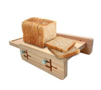 Bread Slicing Gadget, Home Baking Supplies, Bread Cutting Board with Crumb Tray, Adjustable Bread Slicer, Portable Bread Slicing Tool, Efficient Bread Cutting Guide