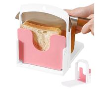Bread Slicing Guide, Foldable Bread Slicer For Kitchen With Adjustable Slot Widths, Abs Tool Includes Uniform Loaf Guide Perfect For Toast Sandwich Bred Bakery Bagels Easy Storage And Cleanup