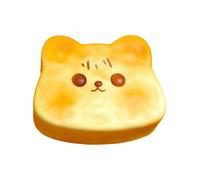 Bread Squeeze Toy, Food Shape Fidget, Stress Aid with Easy Use, Fun Care Accessory with Strong Function, Handy Aid for Teens Adults Work Study Home Office Travel Party Favors Easter Basket