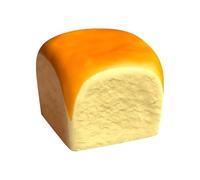 Bread Squeeze Toy, Realistic Soft Fun Leisure Games, 1.57x1.57x1.57 Inches Stress Ball with Gentle Grip, Flexible Texture with Easy Hold, Play Toys for Adults Family Friends Youth Teens Offices Work