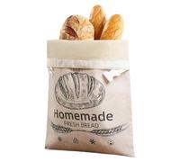 Bread Storåge Bag - Beeswax Coated Organic Linen & Cotton | Reusable Freeze-Safe Bread Bag with Buckle, Food-Grade TPU Interior for Maximum Freshness, Sustainable Kitchen Gift