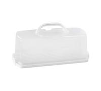 Bread Storage Container - Rectangular Food Case | 36.5x15.5x13.5cm Kitchen Bin with Portable Handle, PP synthetic Holder with Lightweight Build, Countertop Organizer, Bakery Cabinet Keeper