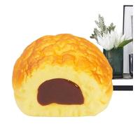 Bread Stress Ball - Food Shape Sensory Squeeze Toy for Relaxation | PU Foam Simulation Bread Decompress Fidget for Kids Adults Office Workers Students Home Travel Desk Decor