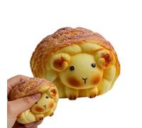 Bread Stress , Cute Bread Shape Sensory Squeeze Fidget for Relaxation and Fun, Simulation Food Decompress for Kids Adults, Stress Relief and for Studying Working Home School