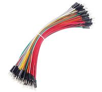Breadboard Jumper Wires 20AWG, Bestlus Exclusives, 10 colores, paquete de 120, cables de puente de cabeza cuadrada de 0,1 pulgadas para Arduino Raspberry Pi (20CM / 7.9'', Male-Male, 20CM)